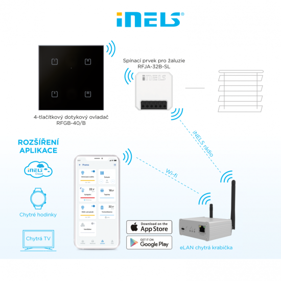 WSCL-24-BS WIRELESS SHUTTER CONTROL - luxury