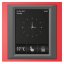 RF Touch-W - Frame color: Red (plastic), Interframe color: Dark grey, Back cover color: White