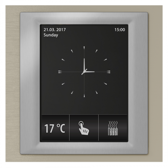 RF Touch-W - Frame color: Titanium (metal), Interframe color: Gray metallic, Back cover color: Ivory