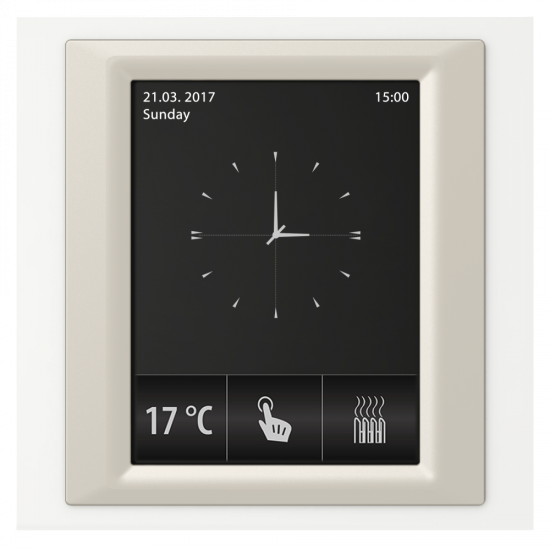 RF Touch-W - Frame color: White (plastic), Interframe color: Pearl metallic, Back cover color: Dark grey