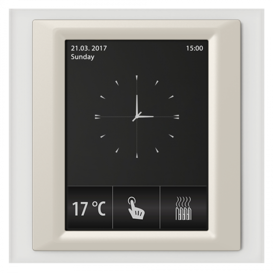 RF Touch-W - Frame color: Glass, Interframe color: Pearl metallic, Back cover color: Ivory