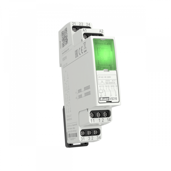 VS316 - Color LED: Green, Power voltage: 230 V AC
