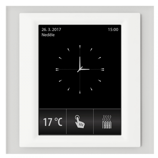 RF Touch-W - Frame color: Glass, Interframe color: White, Back cover color: Light grey