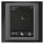 RF Touch-W - Frame color: Nickel (metal), Interframe color: Dark grey, Back cover color: Ivory