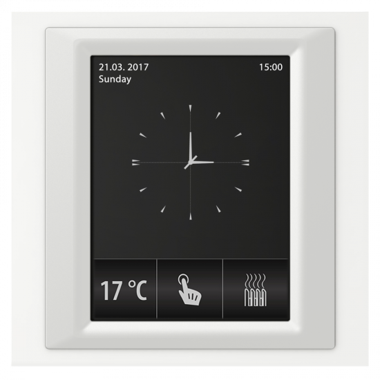 RF Touch-W - Frame color: White (plastic), Interframe color: Icy metallic, Back cover color: Ivory