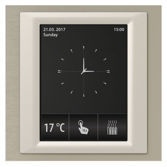 RF Touch-W - Frame color: Titanium (metal), Interframe color: Pearl metallic, Back cover color: White